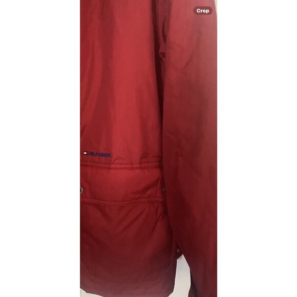 Vintage 90s Tommy Hilfiger Jacket XL Fleece Lined Red Blue Yellow Red - Picture 4 of 13